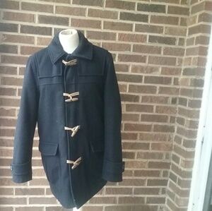 Nautica Navy Wool Toggle Preppy Classic  Coat